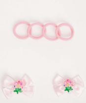 Kit 6 Peças Presilhas E Elástico De Cabelo Infantil Ma-91831