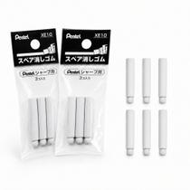 Kit 6 Pecas Refil Borracha Branca Macia Para Lapiseira Tecnica Twist Engenharia Arquitetura Limpa Equacoes Sem Manchar - Kit 6 Pecas Refil Borracha Branca Macia Para Lapiseira Tecnica Twist Engenharia Arquitetura Limpa Equacoes Sem Manchar -