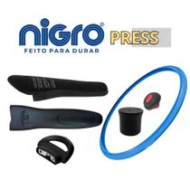 Kit 6 Peças Reparo Panela Pressão Nigro Press 3/4,5 e 6 litros Cabo Borracha Pino Válvula Alça