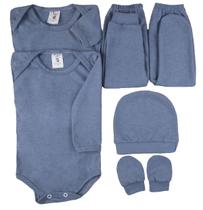 Kit 6 Peças Roupa De Bebê Recém Nascido Saída Maternidade Kit 6 Peças Roupa De Bebê Recém Nascido Saída Maternidade