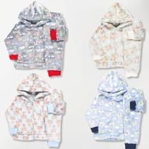 Kit 6 Peças Roupa Infantil Fleece De Inverno - 3 Conjunto Pelucia Blusinha e Calça Ultra Soft Microfibra Menina Menino