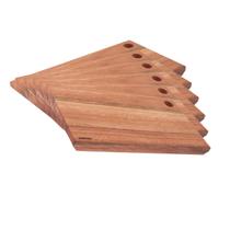 Kit 6 peças Tábuas para Servir Hambúrguer, Sanduiche 27X15cm Essence