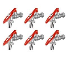 Kit 6 Peças - Torneira Jardim Esfera com Porta Cadeado