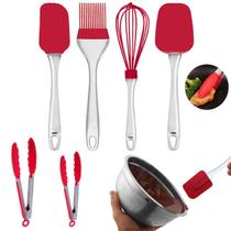 Kit 6 Peças Utensilios Espatula Pegador Acrilico Ergonomico Kit 6 Peças Utensilios Espatula Pegador Acrilico Ergonomico
