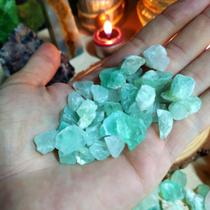 Kit 6 Pedras Fluorita Verde Bruto - Insônia e Ansiedade - Cristal Natural