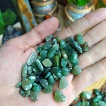 Kit 6 Pedras Quartzo Verde Rolado Mini de Bolso - Saúde Vitalidade Disposição Energia Acelera Metabolismo - Cristal Natu