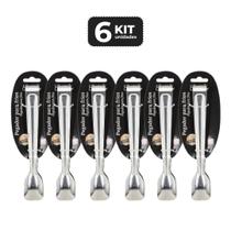 Kit 6 pegador de frios inox 18 cm Kit 6 pegador de frios inox 18 cm