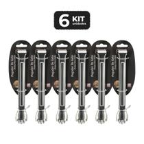 Kit 6 pegador de gelo inox 18.5 cm