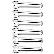 Kit 6 Pegadores para Carne Restaurante Buffet Inox Pinça Churrasco Tramontina Utility Kit 6 Pegadores para Carne Restaurante Buffet Inox Pinça Churrasco Tramontina Utility