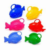 Kit 6 Peixinhos p/ pescaria festa Junina plastico brincar Kit 6 Peixinhos p/ pescaria festa Junina plastico brincar