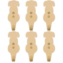 Kit 6 Penduradores Aço Gancho de Parede 8cm Cachorro Dourado Luft Masutti Kit 6 Penduradores Aço Gancho de Parede 8cm Cachorro Dourado Luft Masutti