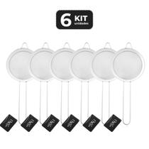 Kit 6 peneira inox ø 12 cm Kit 6 peneira inox ø 12 cm