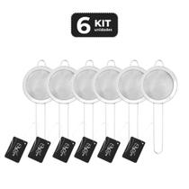 Kit 6 peneira inox ø 8 cm Kit 6 peneira inox ø 8 cm