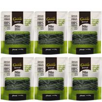 Kit 6 penne espinafre gourmet leve e fonte de proteinas rica em fibras 300g sem gluten casarão