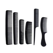 Kit 6 Pentes Para Cabelo Penteado Corte Separador Preto C83 Kit 6 Pentes Para Cabelo Penteado Corte Separador Preto C83
