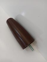 Kit 6 pés Marrom Cônico 13 Cm para cama box e 6 Puxadores de Gaveta