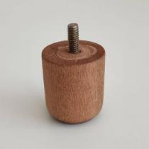 Kit 6 Pés para Cama de Madeira Baixo 5cm Cor Mel para Box Solteiro Casal Queen King