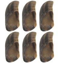 Kit 6 Petisco Natural Casco Bovino Mastig Para Cães