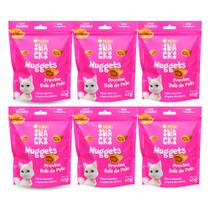 Kit 6 Petisco Quatree Snacks Nuggets para Gatos Bola de Pelo 60g Kit 6 Petisco Quatree Snacks Nuggets para Gatos Bola de Pelo 60g