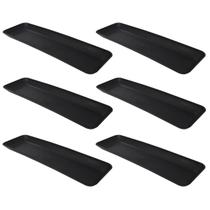 Kit 6 Petisqueiras Retangulares Prato De Petisco Coza Grande Preto Kit 6 Petisqueiras Retangulares Prato De Petisco Coza Grande Preto