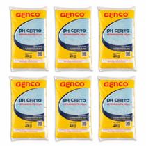 Kit 6 Ph Certo Genco Elevador De Alcalinidade Piscinas 2kg Kit 6 Ph Certo Genco Elevador De Alcalinidade Piscinas 2kg