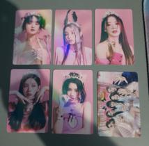 Kit 6 Photocards (G)-Idle Nxde gidle Tomboy Idol Kpop Colecionáveis Dupla Face Foto (8x5cm)