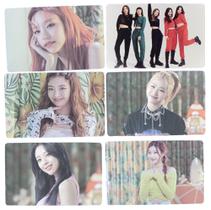 kit 6 Photocards Itzy Crazy in Love Checkmate Loco Idol Kpop Colecionáveis Dupla Face Foto (8x5cm)