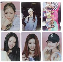 kit 6 Photocards Itzy Crazy in Love Checkmate Loco Idol Kpop Colecionáveis Dupla Face Foto (8x5cm)