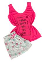 Kit/6 Pijama Baby doll Feminina Adulto Regata Com Cadaço na Cintura Pijama Verão Atacado