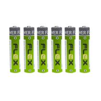 Kit 6 Pilhas Alcalina Flex AA 1,5v - 3 Cart c/2 un