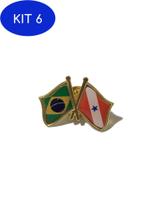 Kit 6 Pin Da Bandeira Do Brasil X Pará - Mundo Das Bandeiras