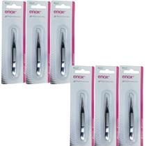Kit 6 Pinça Ponta Fina 675 - Enox