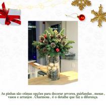 Kit 6 PinhaS Enfeite Natalino Decoração De Árvore De Natal