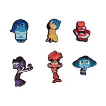 Kit 6 Pins Bottons Enfeites para Calçados Emborrachados - Divertidamente