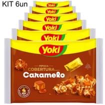 Kit 6 Pipoca Para Micro-ondas Cobertura Caramelo Yoki 160g Kit 6 Pipoca Para Micro-ondas Cobertura Caramelo Yoki 160g