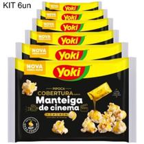 Kit 6 Pipoca Para Micro-ondas Cobertura Sabor Manteiga De Cinema Yoki 105g Kit 6 Pipoca Para Micro-ondas Cobertura Sabor Manteiga De Cinema Yoki 105g