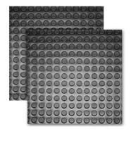 Kit 6 Piso Moeda Borracha Academia Antiderrapante 50x50cm