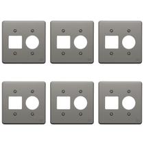 Kit 6 Placa 4x4 Posto Tomada + 2 Interruptor Legrand 8525 Kit 6 Placa 4x4 Posto Tomada + 2 Interruptor Legrand 8525