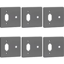 Kit 6 Placa 4x4 Posto Tomada + Saída De Fio Legrand 54395