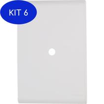 Kit 6 Placa Cega 1 Furo 9,5Mm 4X2 Liz - Tramontina