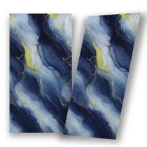 Kit 6 Placas Adesivas Mármore Parede 3D Porcelanato Lavável