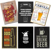 Kit 6 Placas Decorativas Mdf 3Mm A4 (21X29,7Cm.) Bebidas 05 Kit 6 Placas Decorativas Mdf 3Mm A4 (21X29,7Cm.) Bebidas 05
