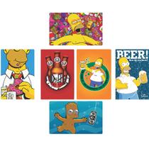 Kit 6 Placas Decorativas MDF Simpsons Cerveja Duff Bart