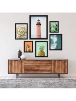 Kit 6 Placas Quadros Decorativos Paisagens Urbanas e Naturais Floral Plantas Botânico 60x70 Kit 6 Placas Quadros Decorativos Paisagens Urbanas e Naturais Floral Plantas Botânico 60x70