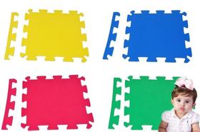 Kit 6 Placas Tatame Eva KL Master Fitness Infantil Colorido