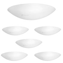 Kit 6 Plafon Luminária de Teto Taschibra Solari Redondo 2xE27