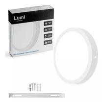 Kit 6 Plafons Sobrepor Redondo 15w Branco 160x160mm Kit 6 Plafons Sobrepor Redondo 15w Branco 160x160mm