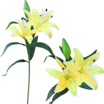 Kit 6 Plantas Artificiais Enfeite Lírio Amarelo Jardim 73cm Kit 6 Plantas Artificiais Enfeite Lírio Amarelo Jardim 73cm