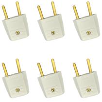 Kit 6 Plug Adaptador 2P Cinza 10A/250V Pial Legrand 51076 Kit 6 Plug Adaptador 2P Cinza 10A/250V Pial Legrand 51076