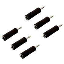 Kit 6 Plug Adaptador P10 Fêmea Stereo P2 Macho Stereo Abs Kit 6 Plug Adaptador P10 Fêmea Stereo P2 Macho Stereo Abs